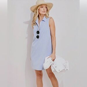 Vineyard Vines Blue and White Striped Shirt